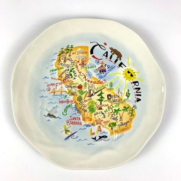 Catstudio Other - catstudio The Geography Collection California Plate 2011 8.5" *Hard to Find*‎